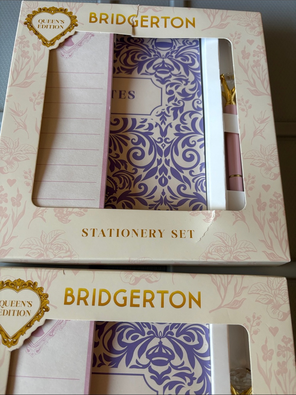 Bridgerton Queen's Edition Purple & Pink Stationery 2 new sets - Picture 4 of 7